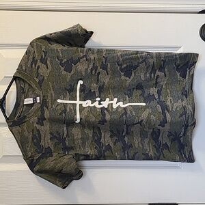 Faith camo shirt, new
